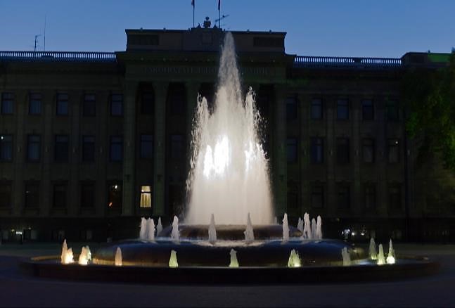 Подводный светодиодный прожектор (LED) 9 диодов, 45°, 12V.DC, теплый белый