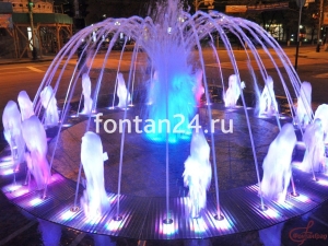 Фонтанная насадка Пенный столб 1", 32 мм, нерж.сталь, пластик