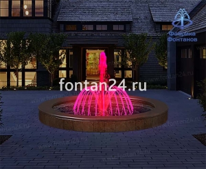 Уличный фонтан "Вулкан средний" ø=3 м